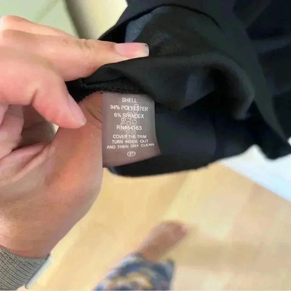 Calvin Klein Black Sheath Dress with Gold Broach - Picture 7 of 7